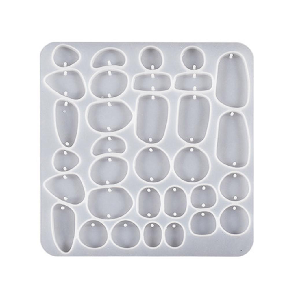 DIY Earring Silicone Mold Irregular Dangle Making Tool Handmade Necklace Jewelry Pendant Mold DIY Resin Casting Mold