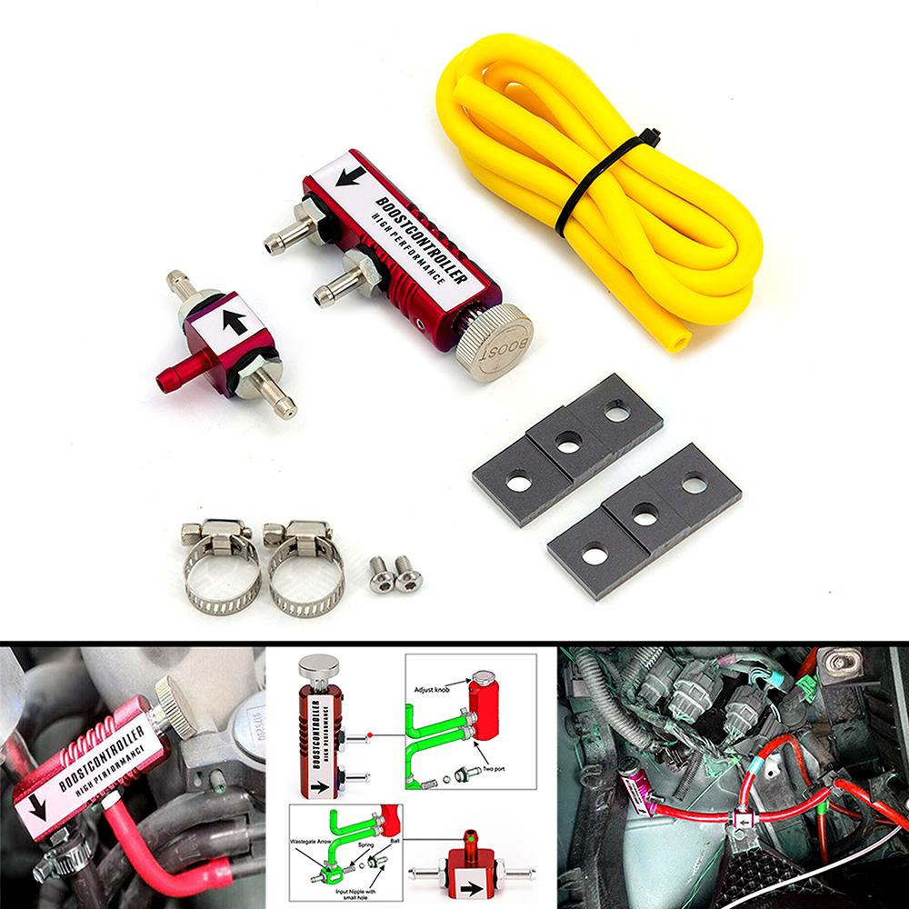 Universal Racing Adjustable Manual Turbo Boost Valve Controller Kit 1-30 PSI In-Cabin Booster Control