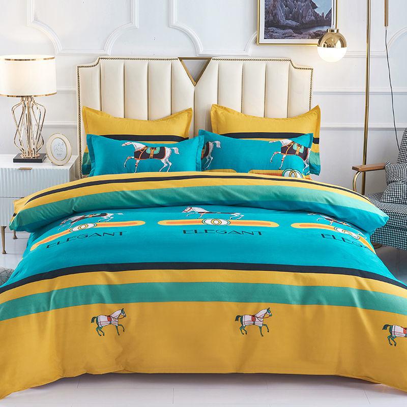 Buy 4pc Bedding 1.5/1.8/2m Cotton Bed Sheet Quilt Cover Pillowcase Set