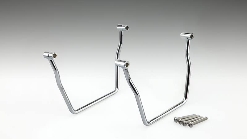 Kijima Motorcycle Parts Side Bag Support Steel Dragster Classic Left and Right Set Chrome Plated 250/1100/1100 210-453