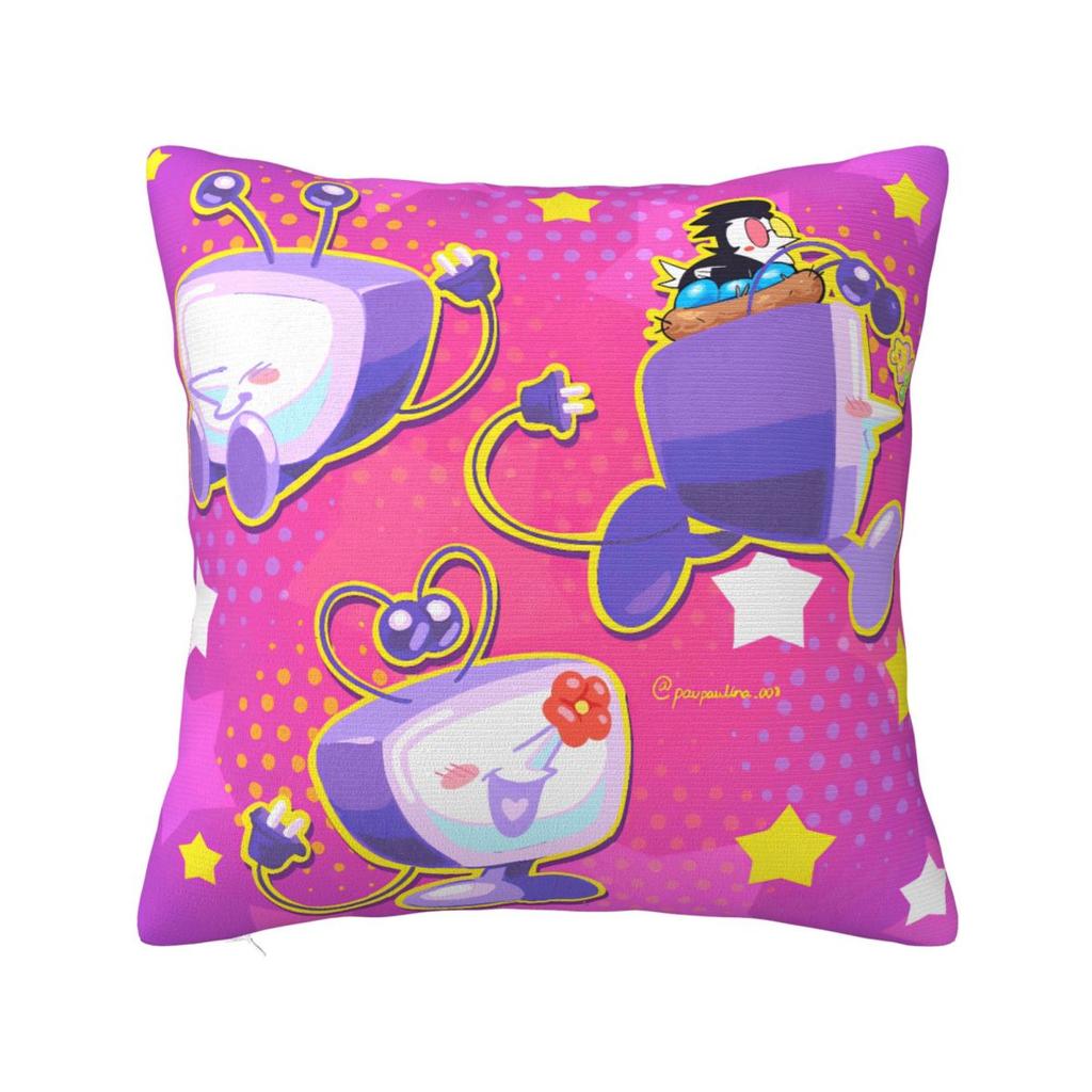 Deltarune Spamton Game Pillow Case Cushion Cover Soft Design Pillow Cover Retro Trend Pillowcases For Chair Sofa Home Decoration
