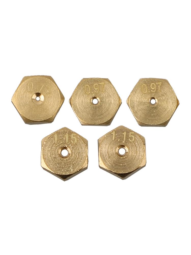 5PCS Burner Gas Natural Gas Hob For LPG Conversion Kit Jets Nozzles Injectors Set Cooking Stove Gas Jet Burner Hobs Parts