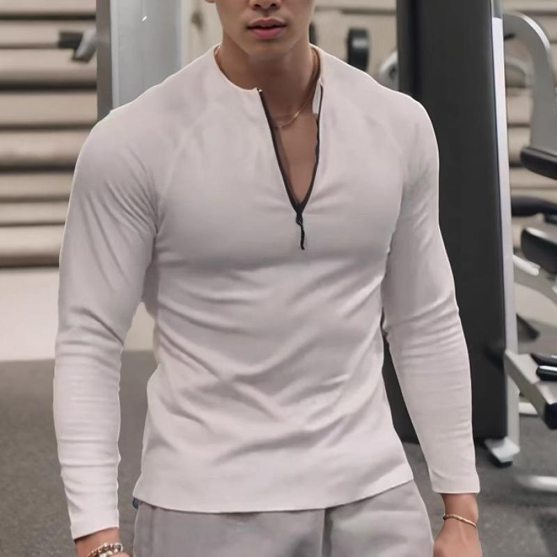 Men S Slim Fit Long Sleeve Fleece Lined T Shirt For Winter Sports