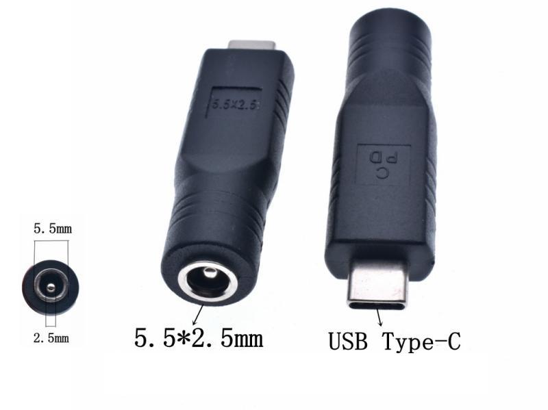 

PD Adapter USB C Type C Male To 4.0*1.7 5.5*2.1 5.5*2.5 7.4*5.0 7.9*5.5mm Female Plug Converter DC Power Jack Connector