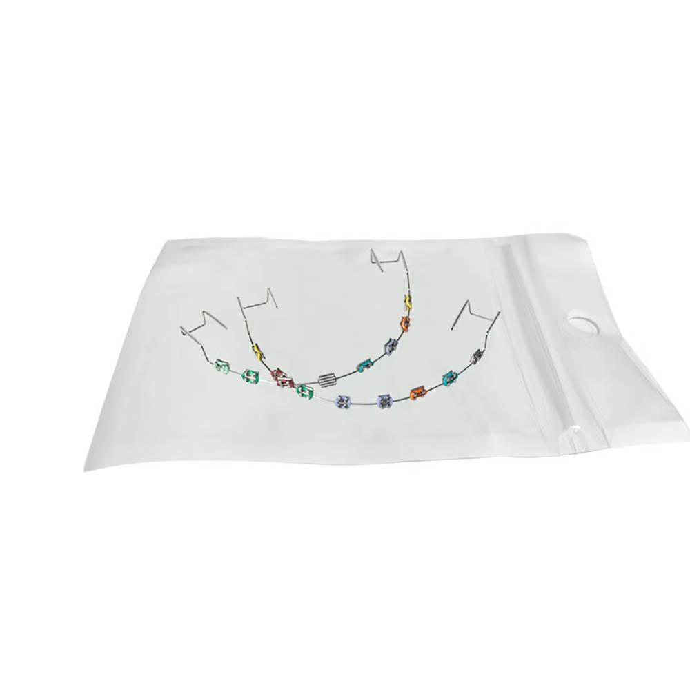 1 Pereche Aparate Dentare Colorate False Aparate Dentare la Modă Bijuterii Pentru Decorarea Temporară a Dinților