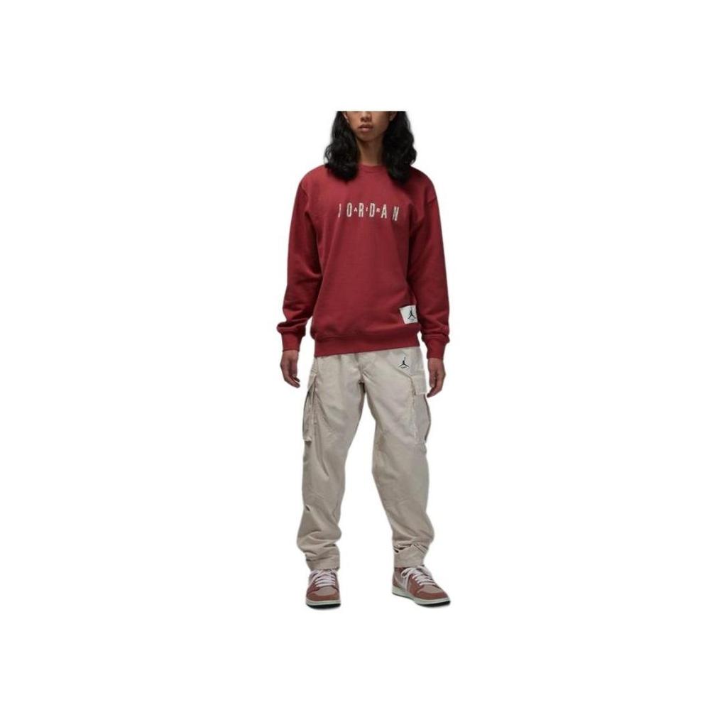 Jordan CNY Fleece Crewneck Sweatshirt Cinnabar Red Men's FZ6437-617