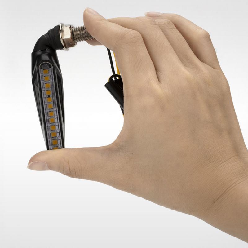 1PC Mini Motorcycle LED Turn Signal Lights Amber Flashing Light Blinker Turn Signal Lamp 12V Moto Indicator Lamp Accessorie