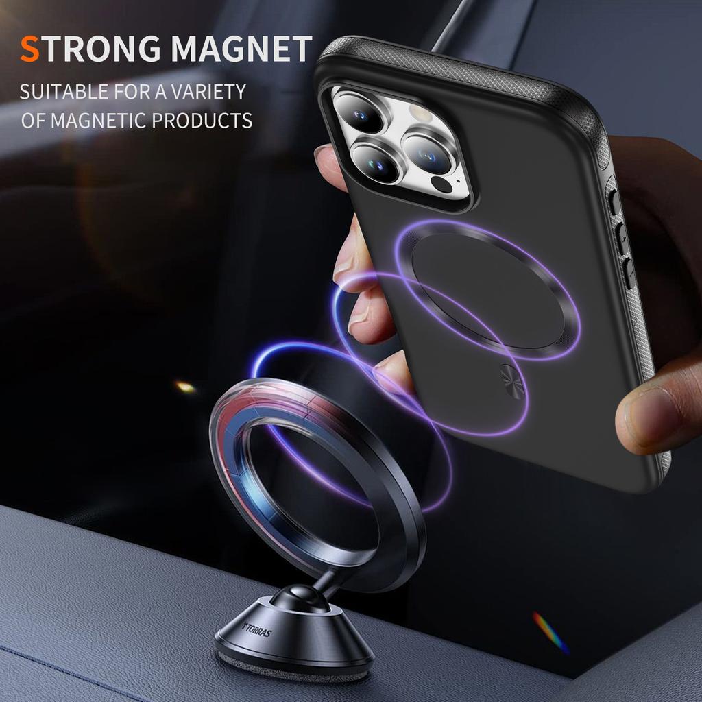 Shockproof CD Pattern Wireless Charging Magnetic Case For iPhone 16 Pro Max 15 14 13 12, Metal Buttons Hard Phone Covers Funda