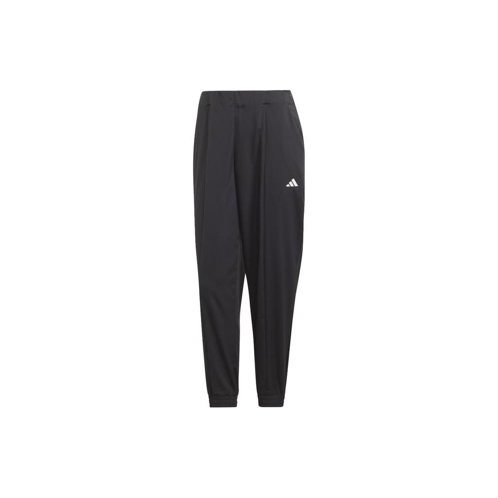 Adidas Aeroready Train Essentials Minimal Branding Woven Pants Women Bottoms Black IJ5923