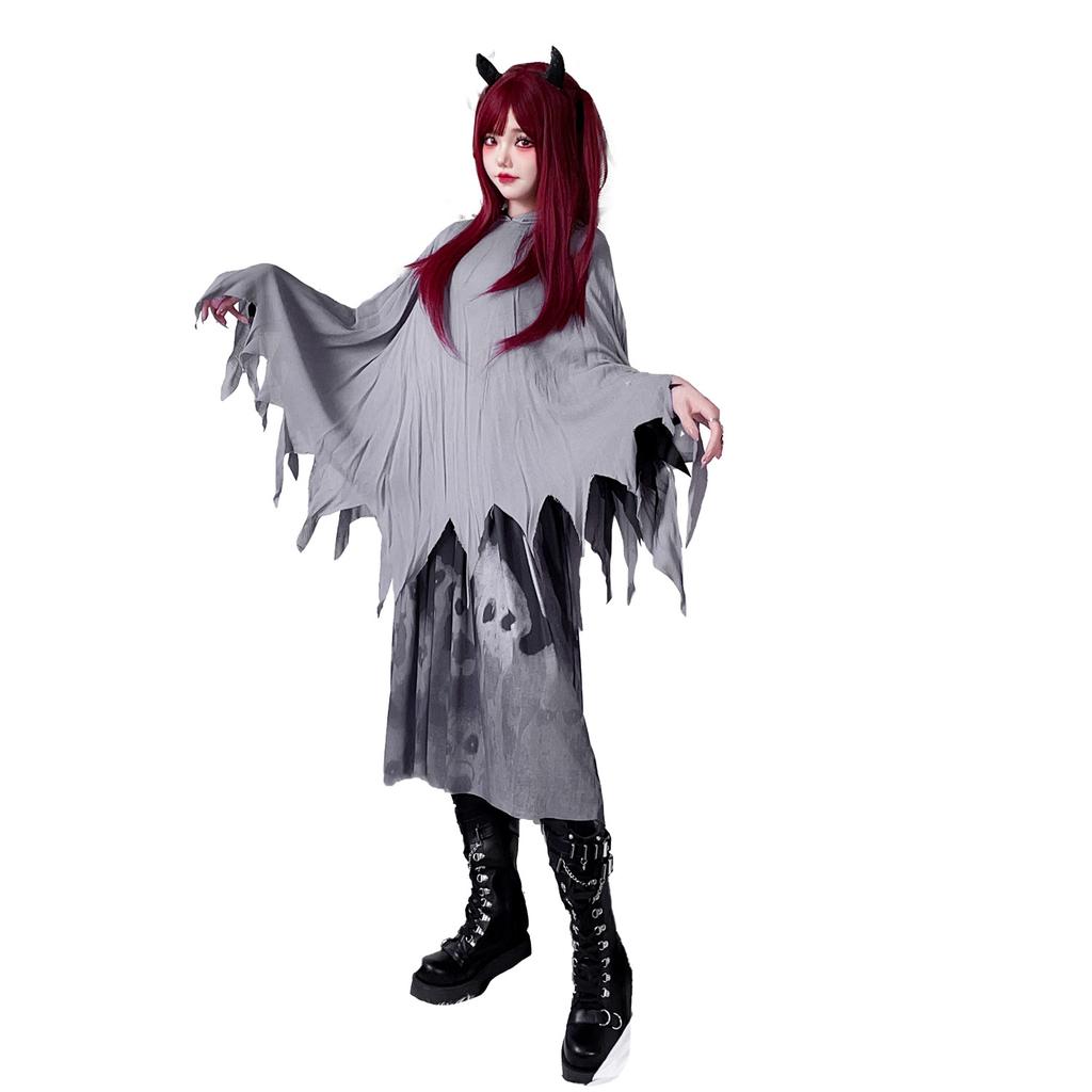 Halloween adult costume: witch's cape, death's cloak cos Long robe, quirky costume, stage performance outfit