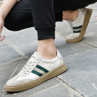 Fashion Men's Flats Genuine Leather Luxury Footwear Men Spring Autumn Men's Shoes Lace-Up Sneakers Man High Quality New Men Skate Shoes