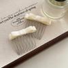 Ribbon Bowknot Hair Comb for Girl Hairpin Comb Hairclip Barrettes for Women Side Bangs Sweet Hair Styling Tool