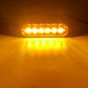 6 Led Car Strobe Warning Light Truck Flashing Strobe Emergency Grill Light White Blue Red Yellow Beacon Lamp Police Lamp 12V 24V