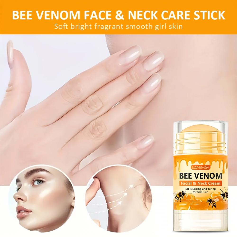 Crema Viso e Collo al Veleno d'Ape - Rassoda, Solleva e Tende Beige Chiaro, Migliora l'Aspetto del Rilassamento Cutaneo Beige Chiaro - Adatta a Tutti i Tipi di Beige Chiaro