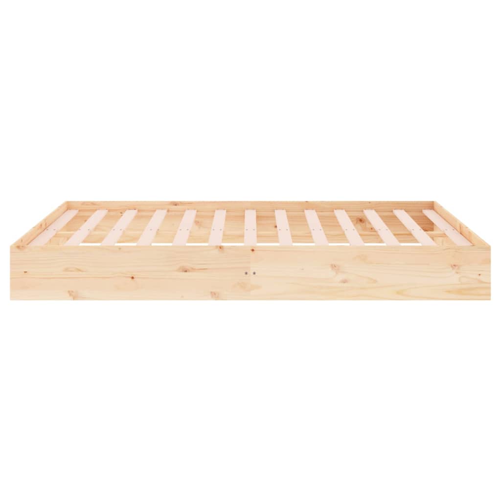 Vidaxl Bed Frame Without Mattress, 160X200 Cm, Solid Wood