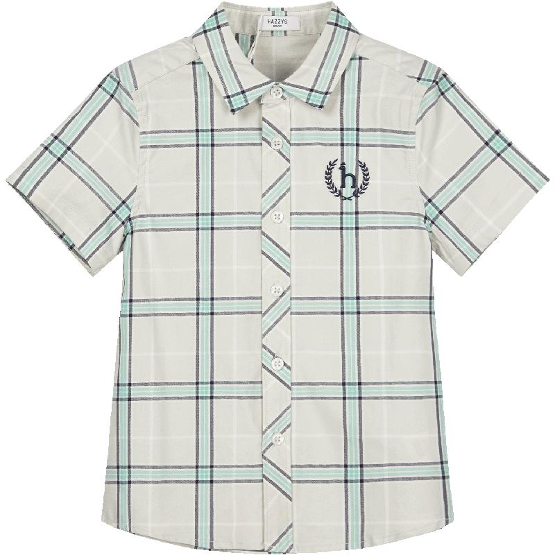 

HAZZYS Boys Short Sleeve Classic Plaid Shirt 165