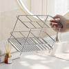 Stainless Steel Toothpaste Holder Multi-slot Toothbrush Toothpaste Shelf  Makeup Brush