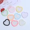 Love Heart Glitter Plate Handmade DIY Resin Accessories for Phone Cases, Hair Clips, and Jewelry