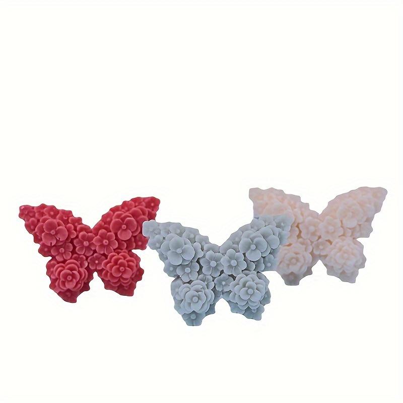 1PC Multifunctional Silicone Mold for Aromatherapy, Plaster, Candles and Chocolate - Rose and Butterfly Patterns