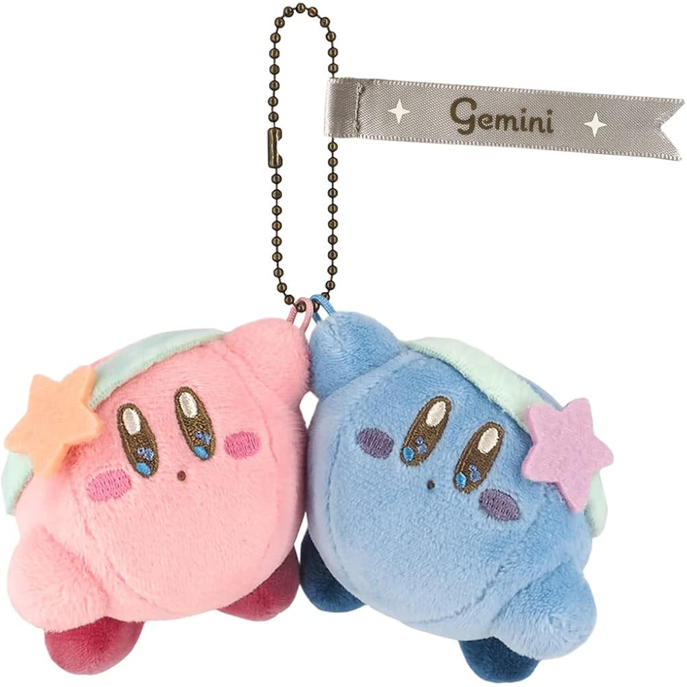Sanei Boeki Kirby Horoscope Collection Gemini Plush Mascot 12.5x7x8cm Soft Toy