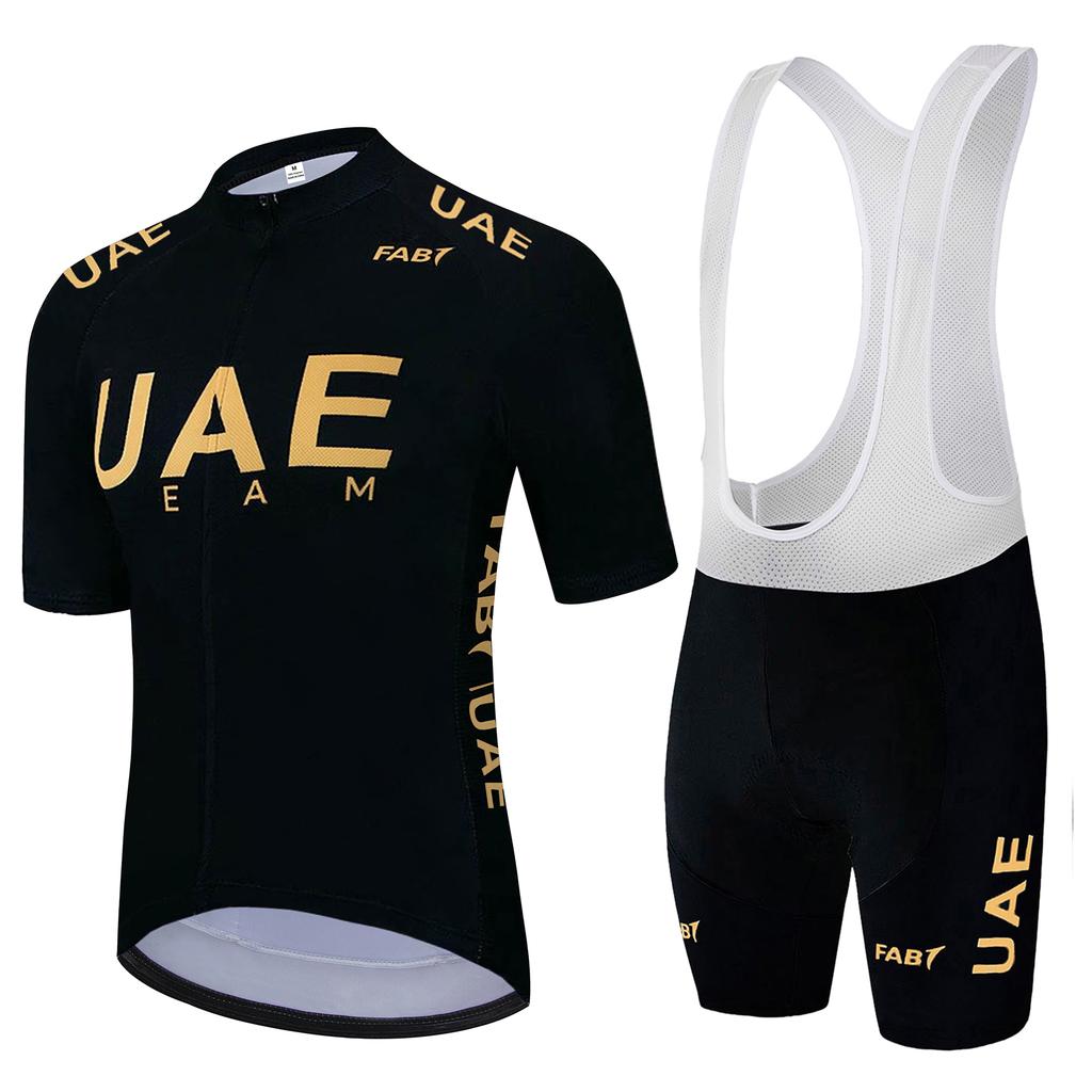 Men's Summer Professional Team Cycling Jersey Cycling Team Short Sleeve Cycling Suit Cycling Top And Bib Shorts  Spongy Pad