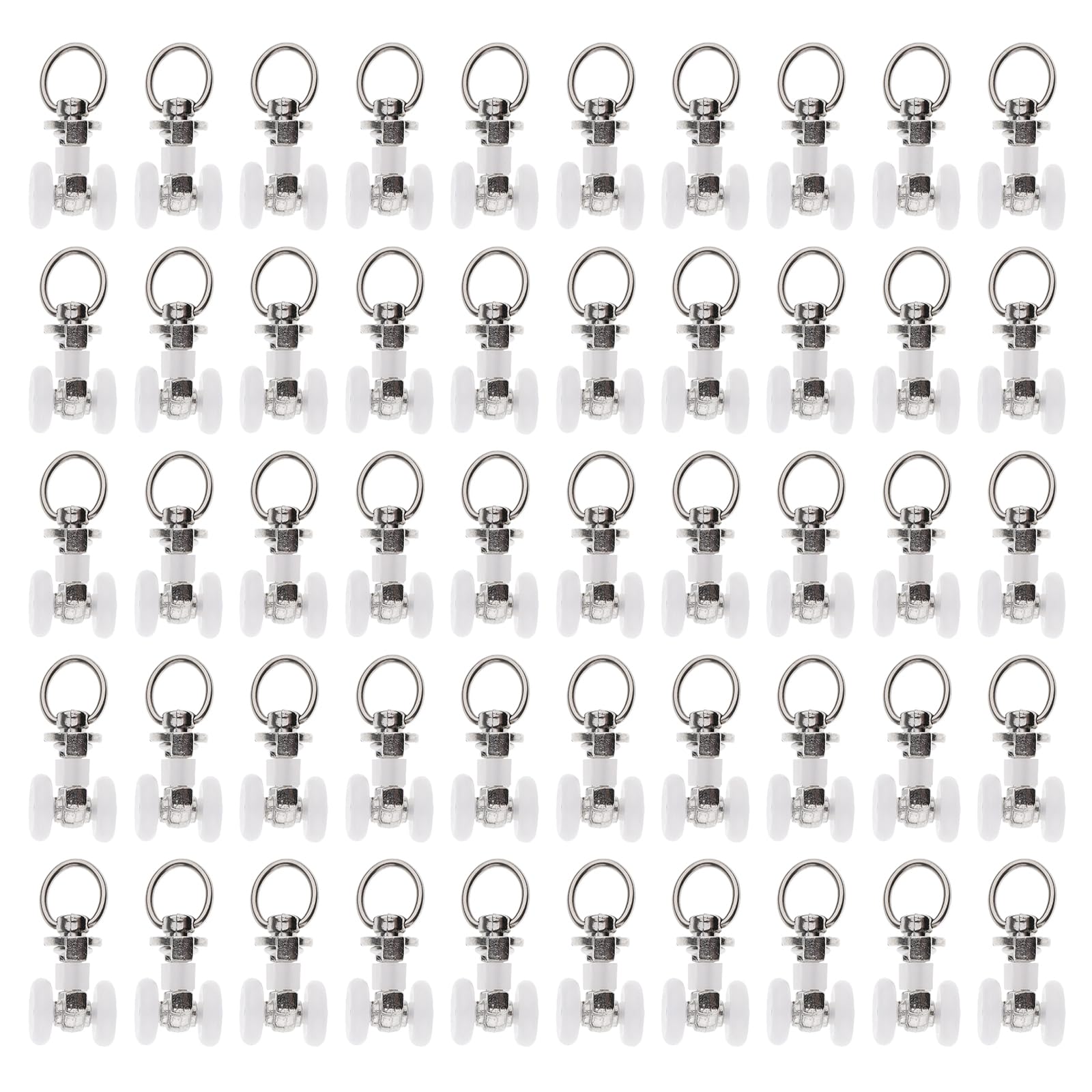 

Doyime Curtain Curtain Rail Pack of Curtain Track Fits Groove Widths of Approximately and Runners, Parts, 50, Rollers, 5.5-7.5mm, Quiet, Lightweight, белый