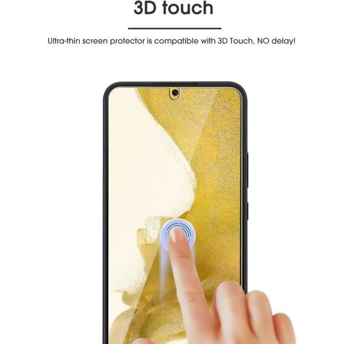 Verre trempé - proshop - pour samsung galaxy s22 - résistance 9h - anti rayure - 100% transparent
