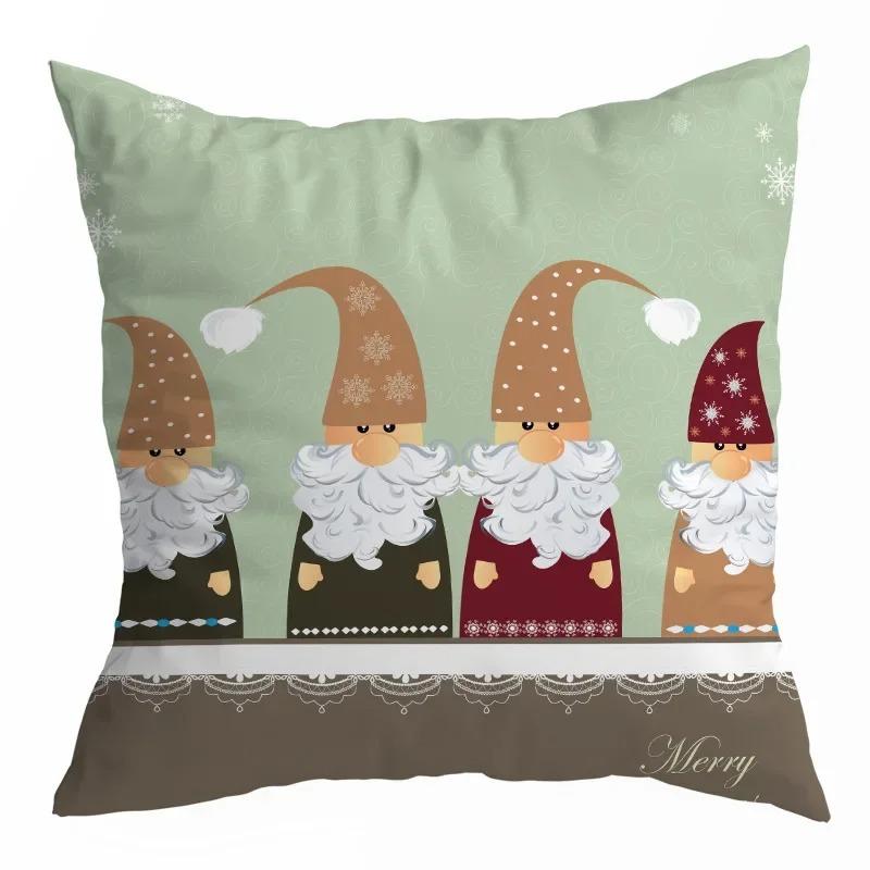 Christmas Cartoon Cute Pillow Case Cute Cushion Cover Car Office Sofa Home Decoration