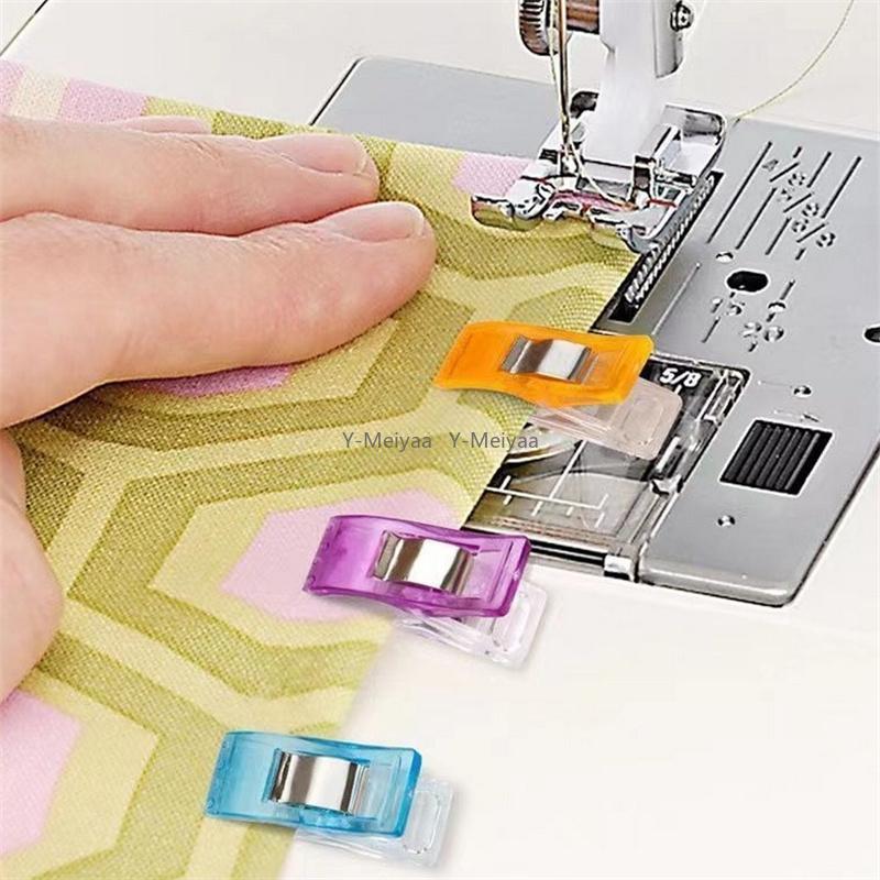 10/50/100/200PCS Random Color Sewing Clips Clips Craft Crocheting Knitting Safety Clips Assorted Color Binding Clips Paper