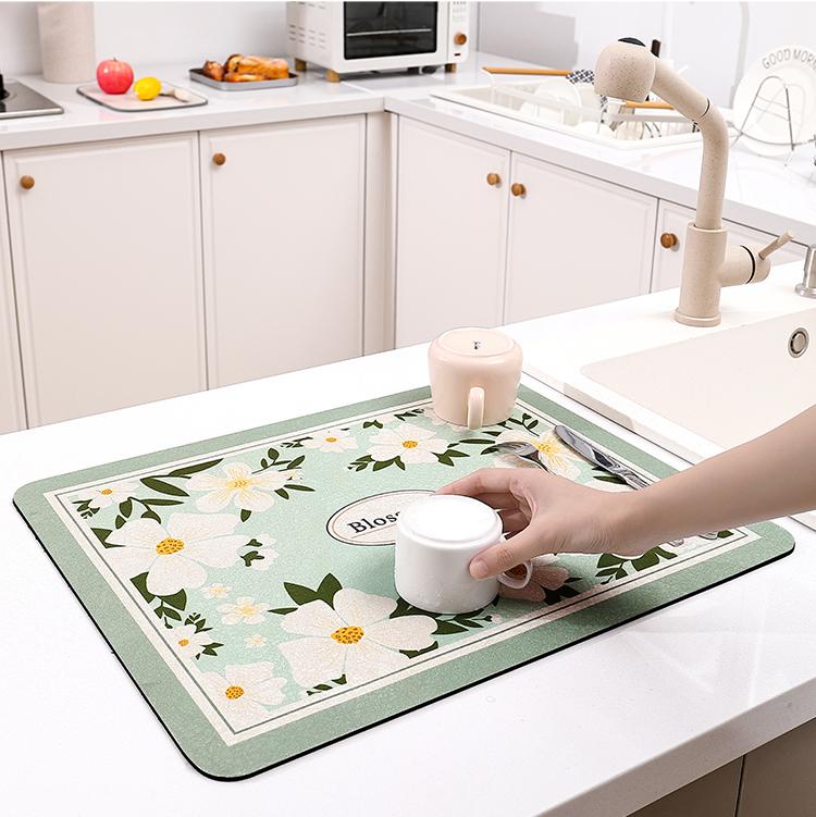 Kitchen Absorbent Drain Mat