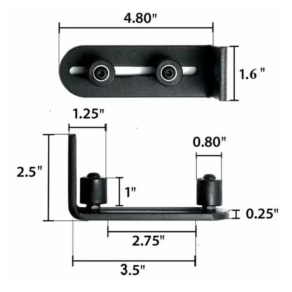 Guida per pavimento regolabile per porta da fienile, montaggio a parete, fermaporta, rullo, kit ferramenta