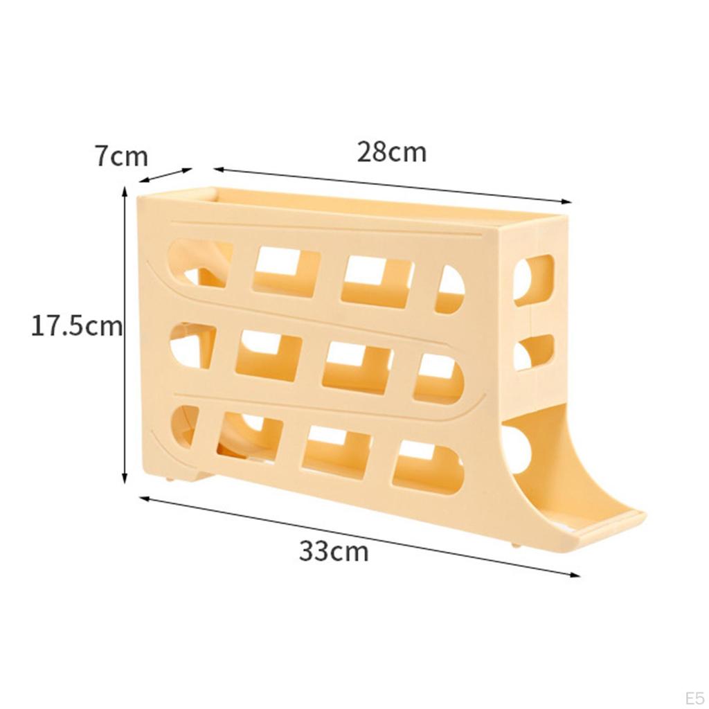 Automatischer Roll-Down-Ei-Spender, frische Ablage, Organizer, Eierbehälter für