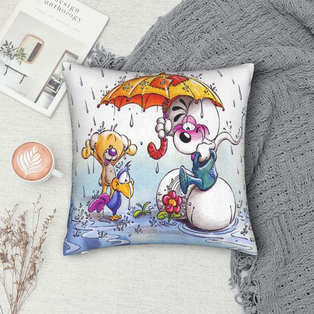 Diddl Diddlina Printing Pillowcases Cushion Cover  Throw Pillow Cover Warm Sofa Decoration Square Multi-Size