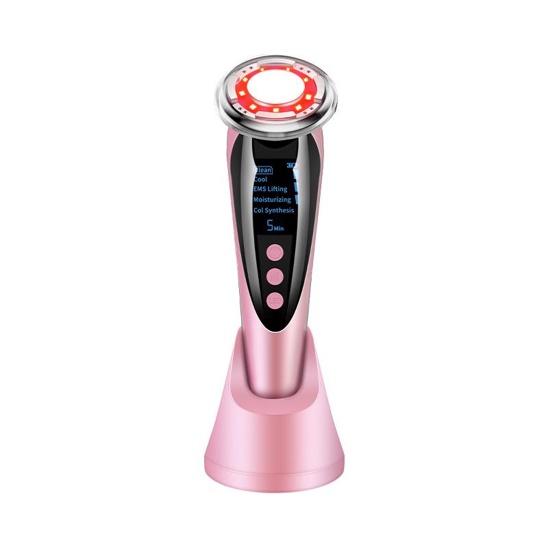 Red & Blue Light Cold/Hot Beauty Device with EMS Lifting and Thermal Conduction for Skincare