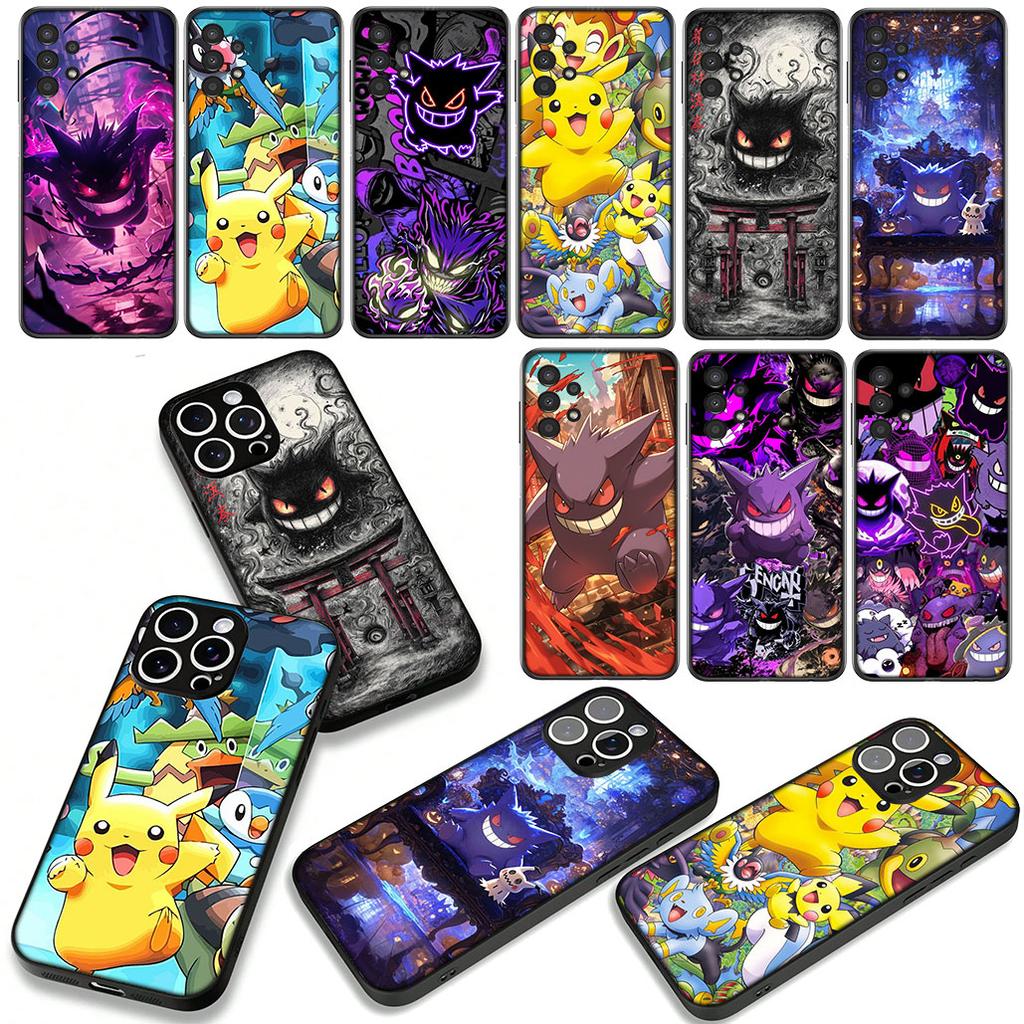 P-Pokemons Gengar P-Pikachus Case for Samsung Galaxy A07 A13 A12 A14 A23 A42 A50 A51 A52 A53 A70 A71 A72 A21S A04 Note 20 9 8 10