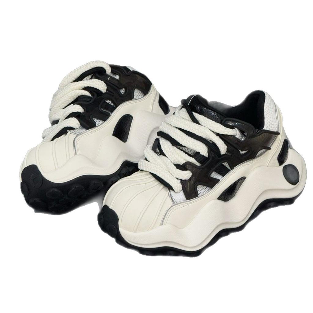 Retro Niche Color Matching Platform Shell Head Casual Board Shoes Women's 2025 New Muffin Bottom Forrest Gump Shoes Sports Shoes Tide