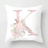 45x45cm Pink Rose 26 Letters Pillowcase Wedding Party Decoration Sofa Car Creative Ornament Couple Home  Cushion Cover