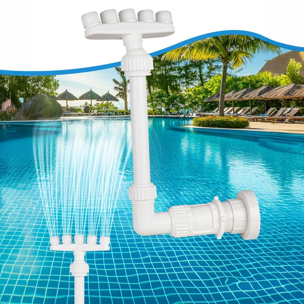 Pool Fountain for Inground Pools Universal Compatibility Pool Fountain Adjustable Pool Waterfall Sprinkler for Inground