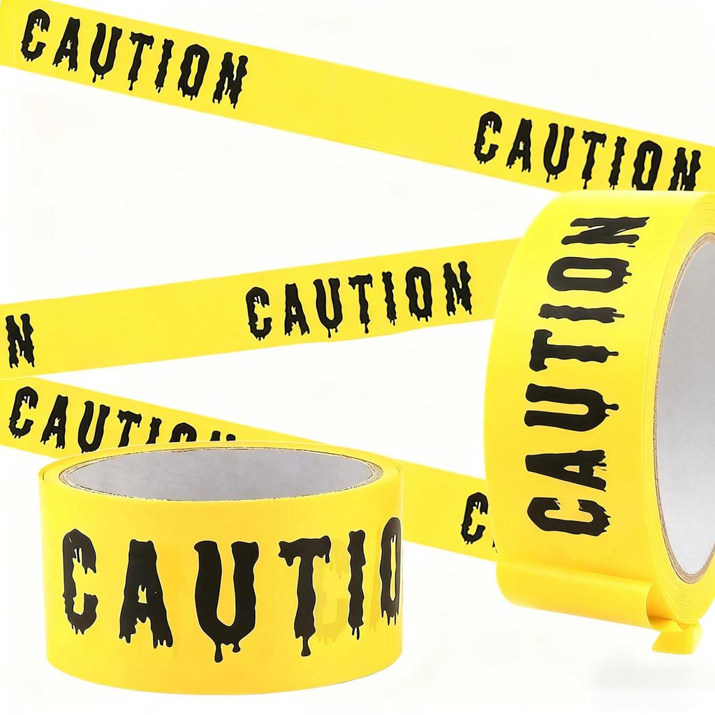 Halloween Warning Tape Letter Caution Ribbon Danger Caution Tape Party Fright Tape Horror Prop Party Supplies Decoration Barrier