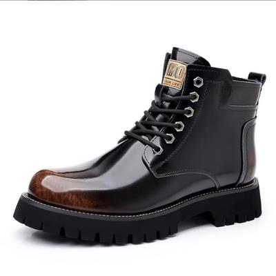 Cizme Moto din Piele Naturală cu Top Înalt Pantofi Casual pentru Bărbați Clasici Versatili Glezniere pentru Bărbați Încălțăminte Caldă de Iarnă