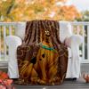 Scooby Doo Flannel Blanket Soft Warm All-Season Throw, Design for Camping, Car Travel, Hiking Sofa, Bed, Office Perfect Gift for Parties