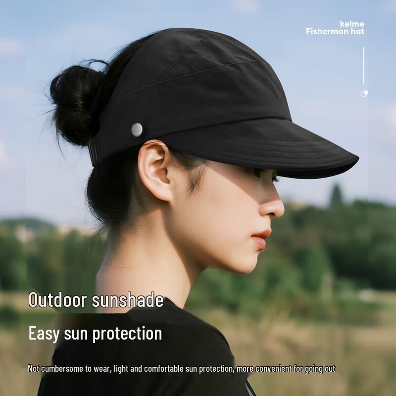 KELME Women's Summer Open-Top UV Protection Sun Visor