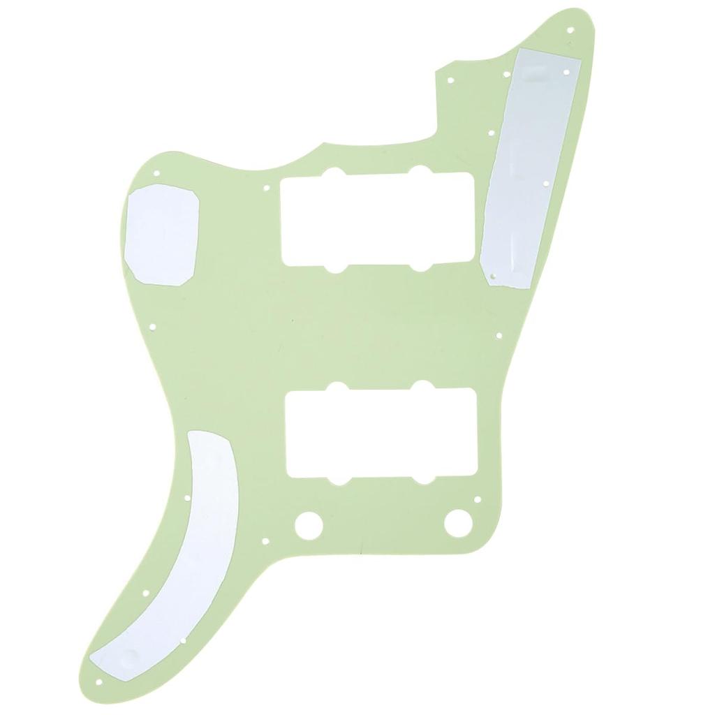 Musiclily Pro 13-Hole JM Jazzmaster Pickguard, Made In Japan for Fender Japan Jazzmaster Electric Guitars, Parchment 3-Piece Set