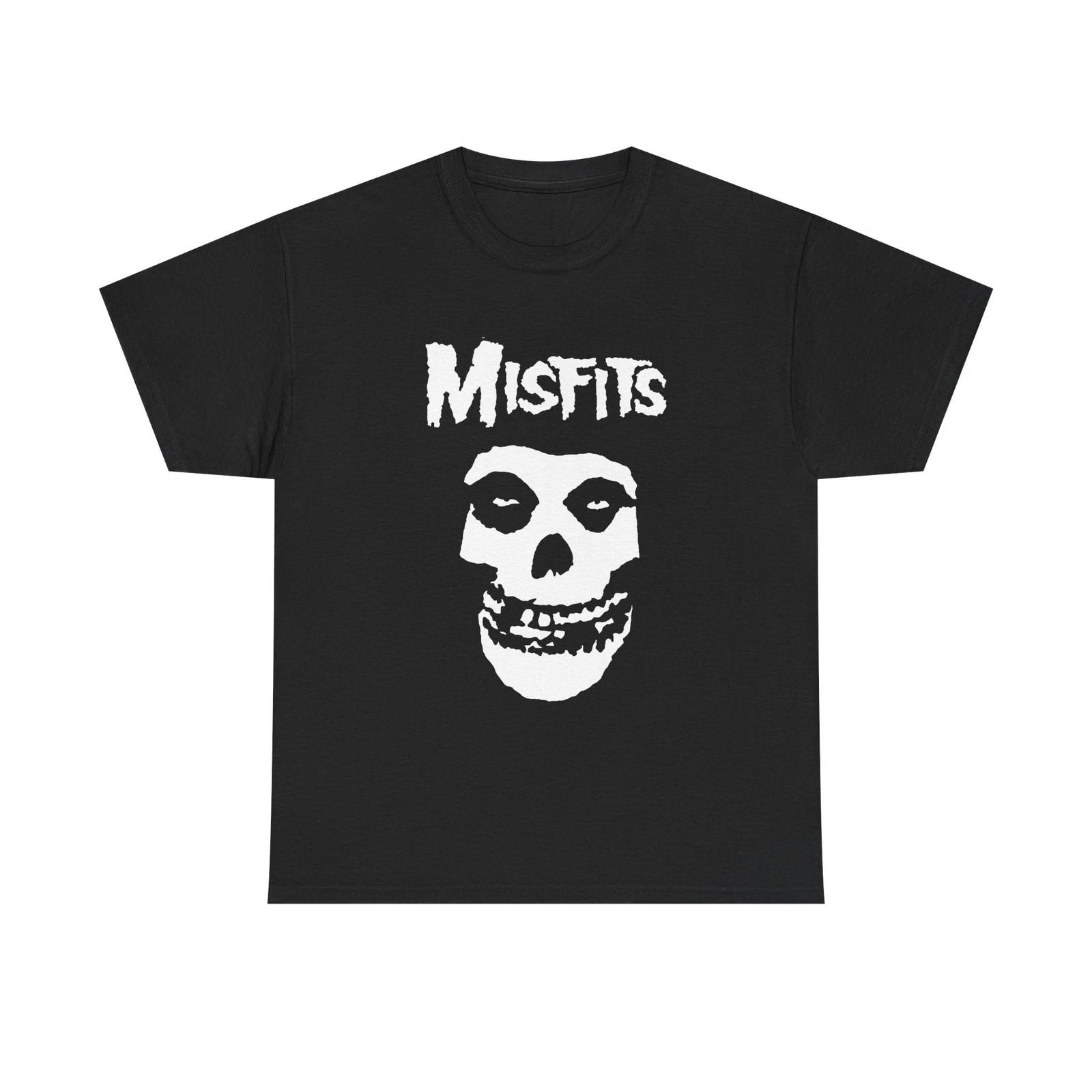 Misfits T Shirt Unisex Heavy Cotton Tee Band Merchandise Apparel Punk Rock Gear XXL