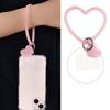 Anti Losing Mobile Phone Case Bracelet Bracelet Key Chain Phone Case Patch Love Heart Pendant