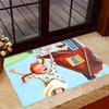 Girl Near House. Floor Rug Office Rug Perfect for Living Rooms Dining Room Bedrooms Study room Antislip Carpet Decorate Offices