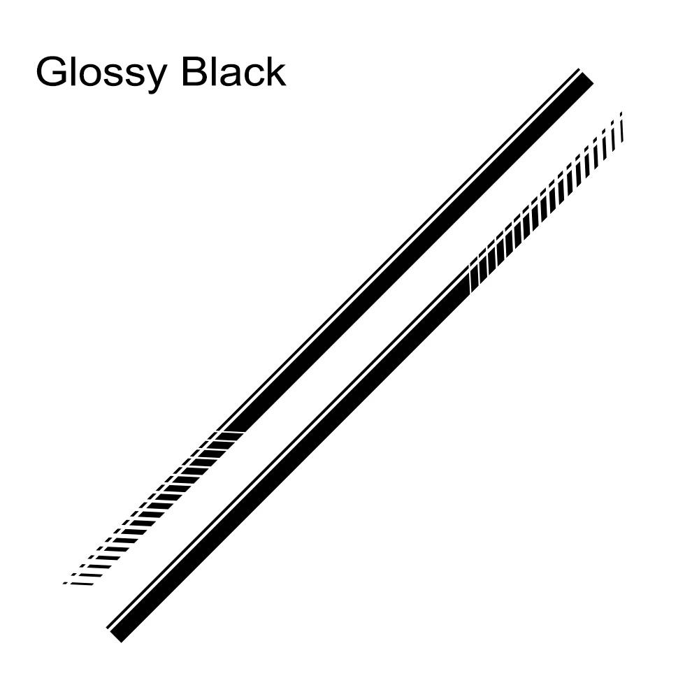 2PCS Car Door Waist Line Side Racing Stripes Decoration Stickers Auto Body Decor Vinyl Film Decals Accessories For Toyota Hiace