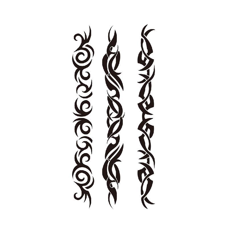 English Tattoo Sticker Feather Red Lip Totem Arm Circle Set Simulation Waterproof Tattoo Sticker