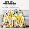 PikachuLed AllPokemon Cute Fleece Throw Blanket Warm Soft Street Trend Plush for Girls Boys Bedroom for Living Room Home Decor