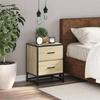 VidaXL Bedside Table Sonoma Oak 40x31x50 Cm Engineered Wood 848676